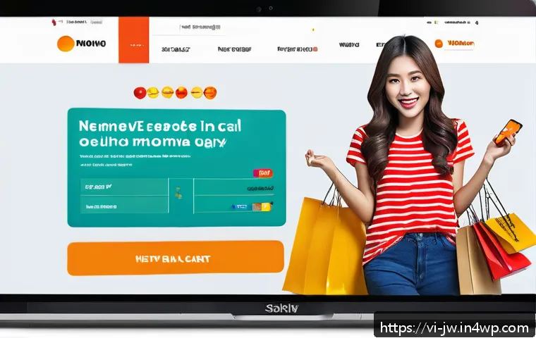 넛지 기법을 통한 글로벌 시장 진출 전략 - A vibrant e-commerce website interface showing a simplified two-step checkout process tailored for V...
